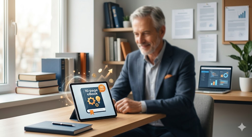 Un experto senior aplicando una estrategia de escritura para blogs para convertir su experiencia en autoridad digital.